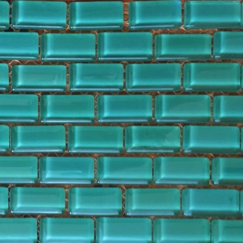 Pastilha cristal 1,5x3,0 cm verde Natal  c/ 90 pastilhas - PC033