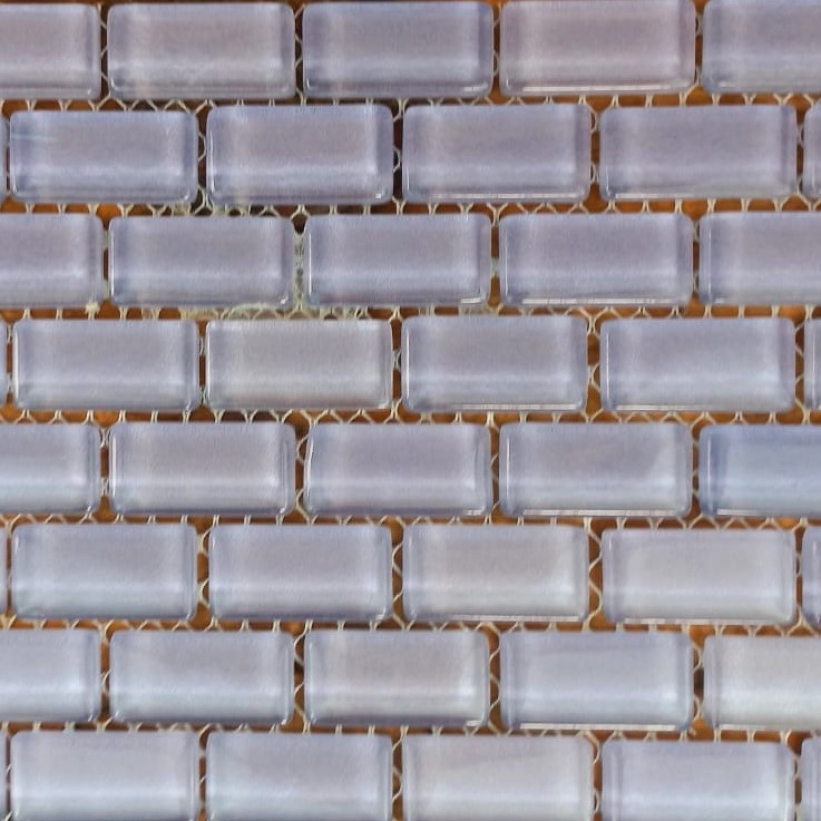 Pastilha cristal 1,5x3,0 cm lilás  c/ 90 pastilhas - PC017