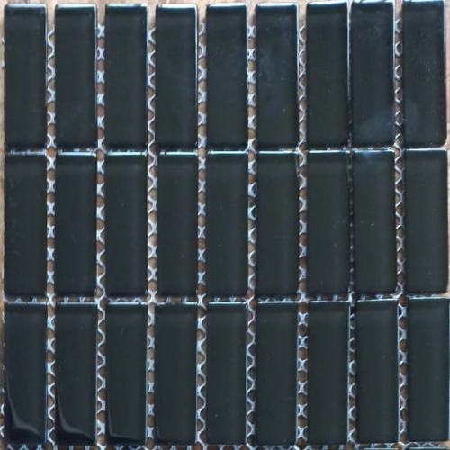 Pastilha cristal 1,5x5,0 cm preta , VP02, c/ 36 pastilhas