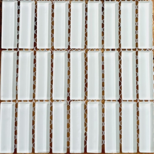 Pastilha cristal 1,5x5,0 cm branca, VP01, c/ 36 pastilhas