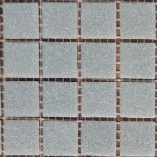 Pastilha de vidro 2x2 pigmentada cinza claro A106 c/ 225 pastilhas