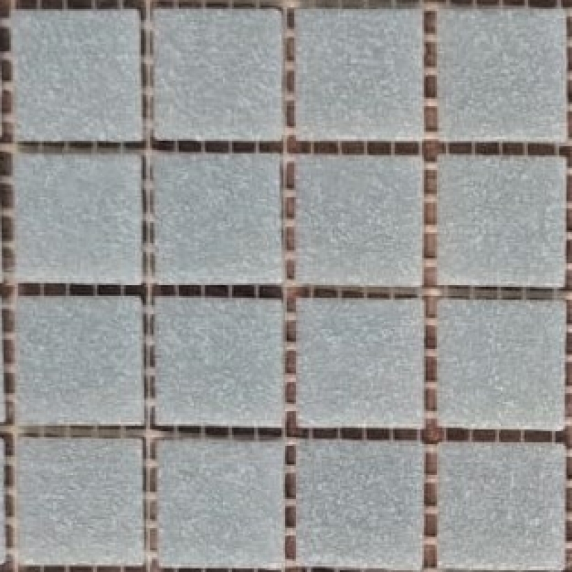 Pastilha de vidro 2x2 pigmentada cinza claro A106 c/ 225 pastilhas