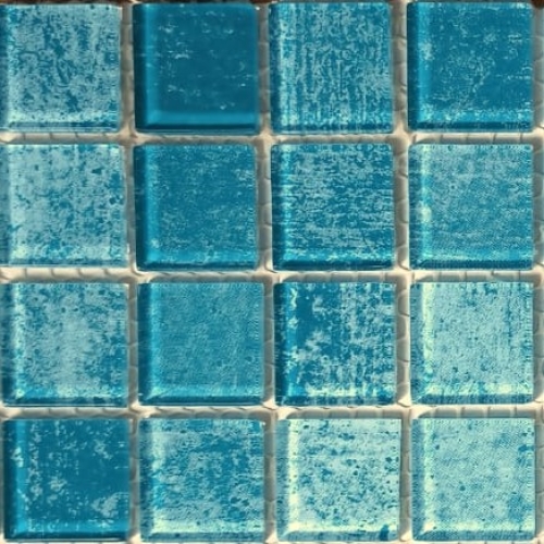 Pastilha Textura 2,3x2,3 verde azulado TVA02 - c/ 72 pastilhas