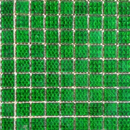 Pastilha de vidro translúcida 2x2, verde folha - GRT08 c/ 75 pastilhas