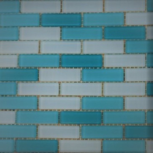 Pastilha cristal 1,5x5,0 cm mix azuis  c/ 40 pastilhas -VP27