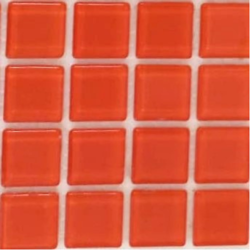 Pastilha cristal 2,5x2,5 laranja queimado - BC92 com 121 pastilhas