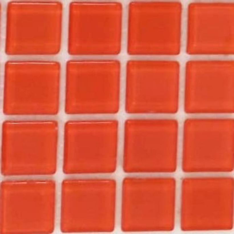 Pastilha cristal 2,5x2,5 laranja queimado - BC92 com 121 pastilhas