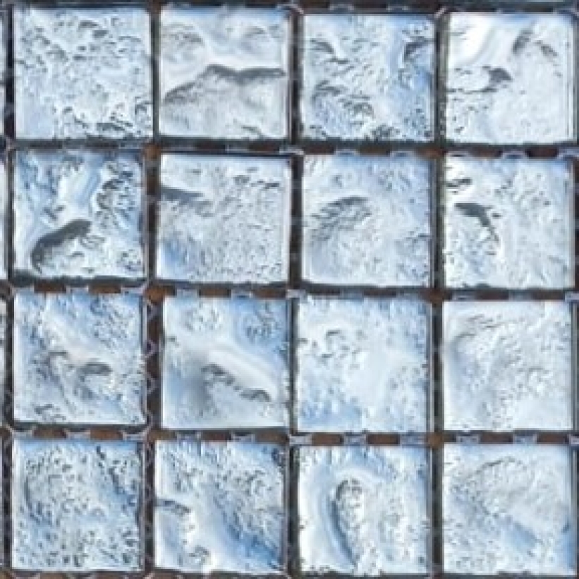 Pastilha cristal, sacra, 2x2, prata, SCP01 c/ 98 pastilhas