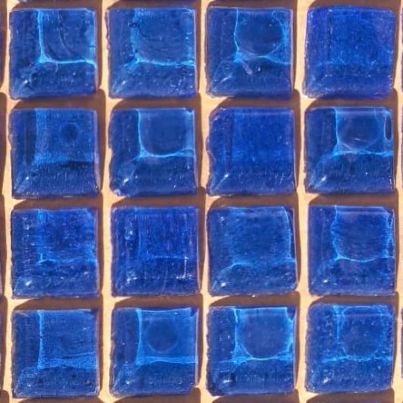 Pastilha tipo Vidrotil (importada), 2x2, espessura 5mm, azul real,  VT03  c/ 105 past.
