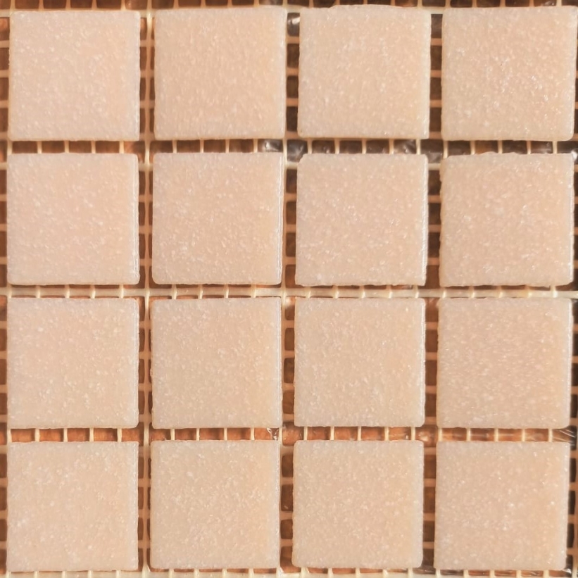 Pastilha de vidro 2x2 pigmentada rosa A82 c/ 225 pastilhas