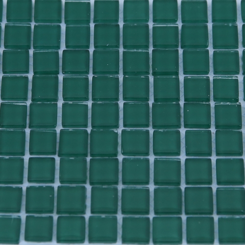 Pastilha cristal 1,5x1,5 verde escuro HC28 c/ 162 pastilhas