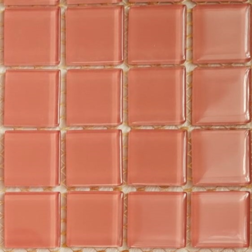 Pastilha cristal 2,3x2,3 salmão SL01 c/ 144 pastilhas