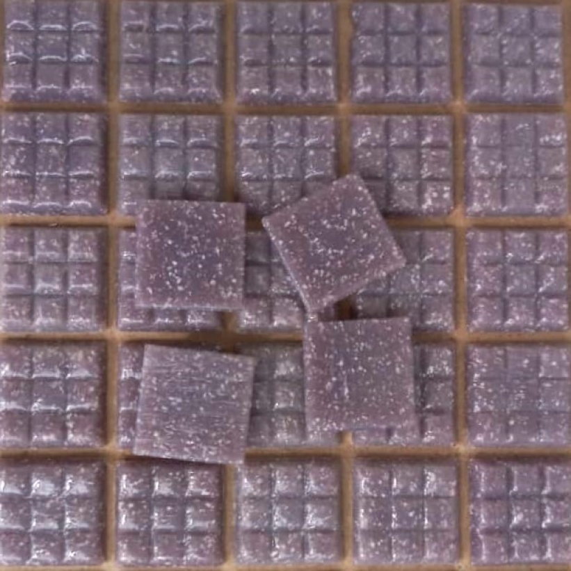 Pastilha de vidro 2x2 pigmentada lilás A29 c/ 225 pastilhas