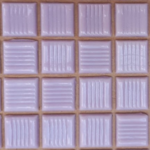 Pastilha de vidro 2x2 lisa, lilás, cód.  A28 c/ 225 pastilhas
