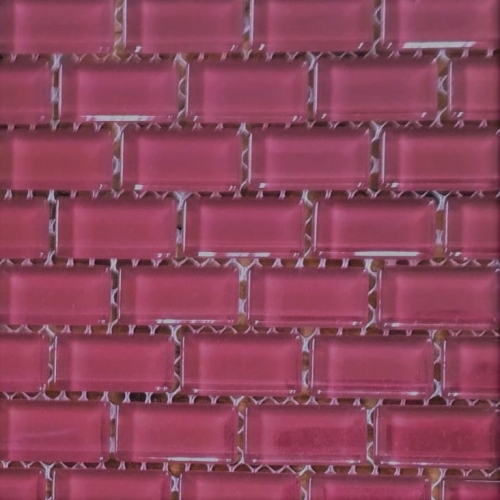 Pastilha cristal 1,5x3,0 cm vinho  c/ 90 pastilhas - PC016