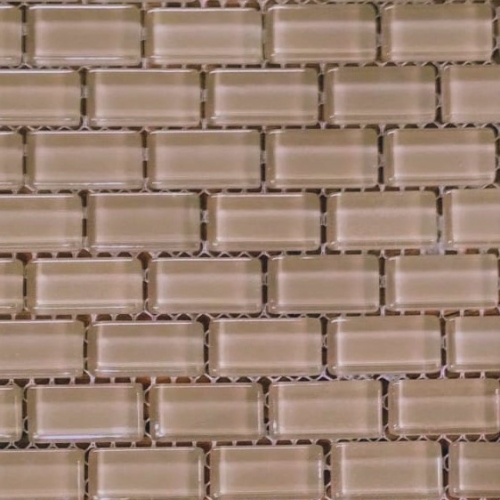 Pastilha cristal 1,5x3,0 cm areia  c/ 90 pastilhas - PC076