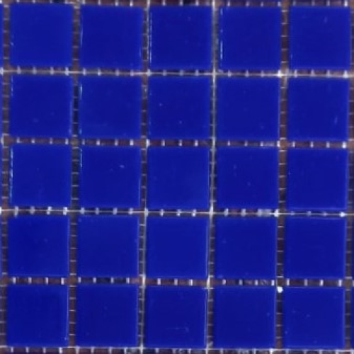 Pastilha de vidro 2x2 lisa azul carbono - C73 c/ 225 pastilhas