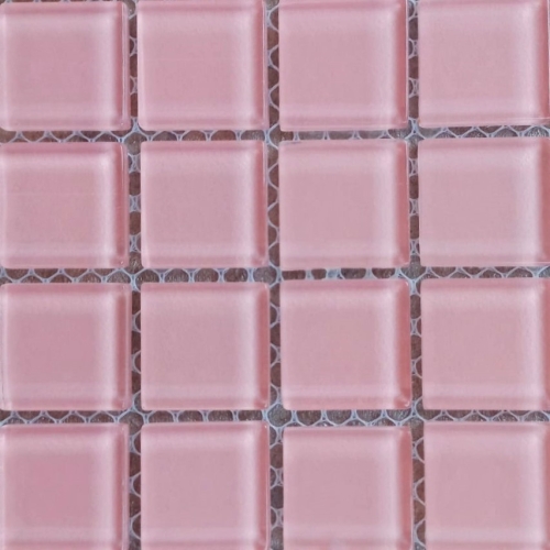 Pastilha cristal 2,5x2,5 Rosa - PC600 com 121 pastilhas