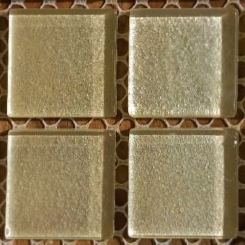 Pastilha cristal 2,5x2,5cm, pérola - PR02, com 55 pastilhas