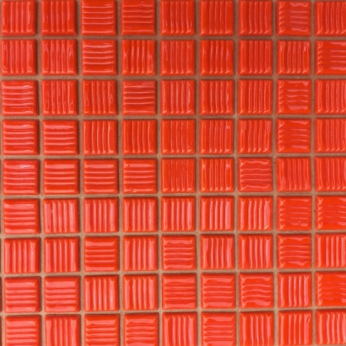 Pastilha de vidro 2x2 lisa, cor abóbora, cód. A83 c/ 225 pastilhas