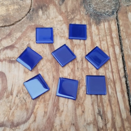 Pastilha cristal 2,3x2,3cm., azul marinho, cód. PC10, pcte. 550 g (aprox. 140 pastilhas)