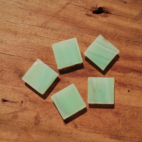 Pastilha de vidro 2x2 Dubai verde água, NE656 c/ 75 pastilhas