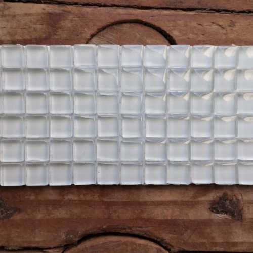 Pastilha cristal 1x1 branco gelo - P900A c/ 162 pastilhas