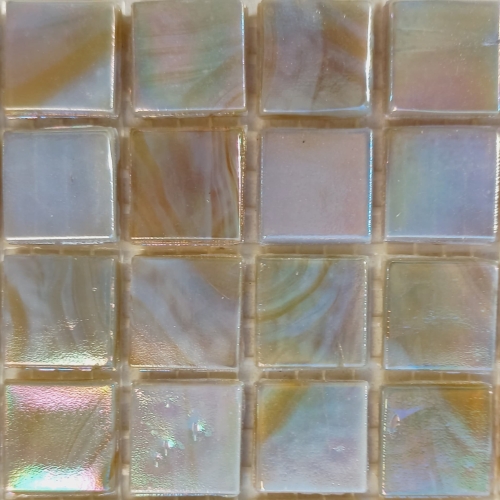 Pastilha Shine 1,5x1,5cm, nude com brilho iridescente, CSC020 c/ 108 pastilhas