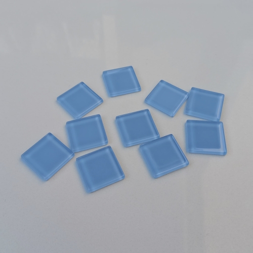 Pastilha cristal 3,0x3,0cm, azul serenity, cód. AA1, pcte. 500g (aprox. 55 pçs.)