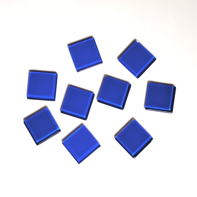 Pastilha cristal 2,5x2,5cm., azul rei, cód. PC00, pcte. 550 g (aprox. 140 pastilhas)