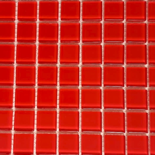 Pastilha cristal 2,3x2,3 vermelho  VM02 c/ 144 pastilhas
