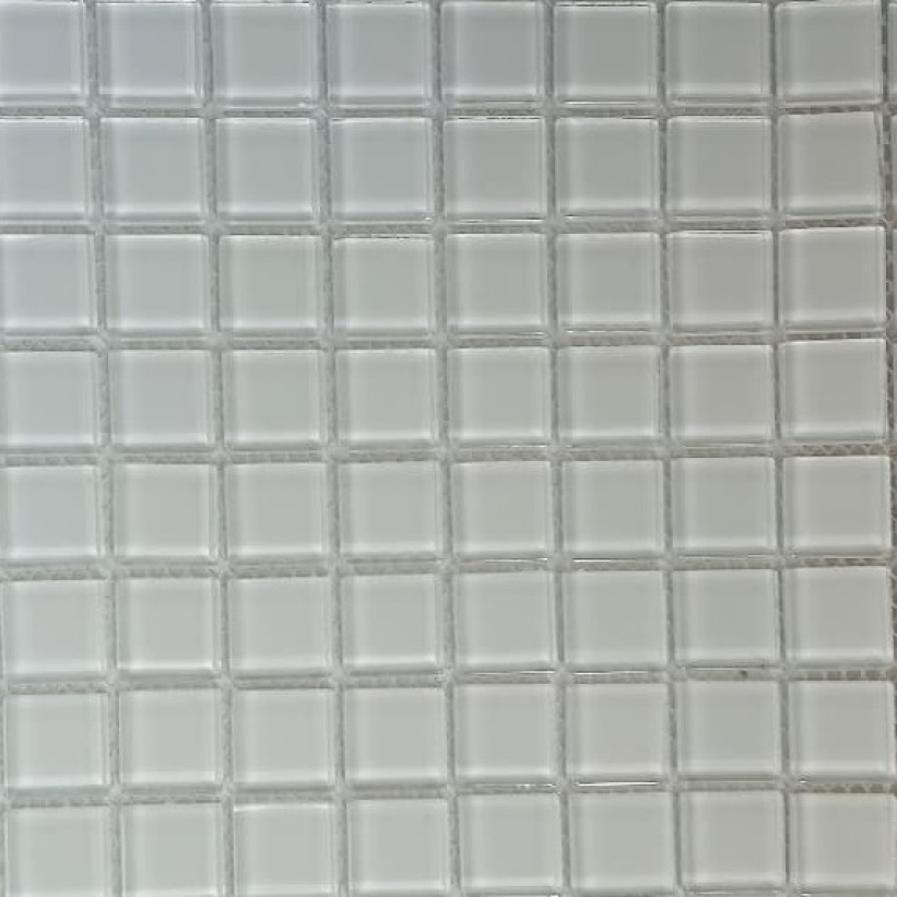 Pastilha cristal 2,3x2,3 branco neve BR69 c/ 144 pastilhas