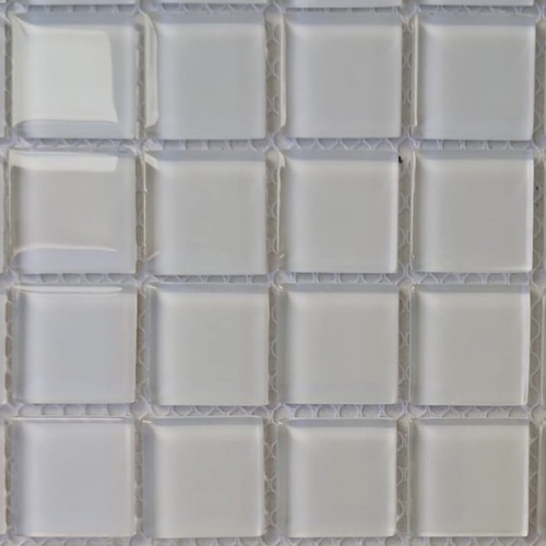 Pastilha cristal 2,3x2,3 branco gelo BR67 c/ 144 pastilhas