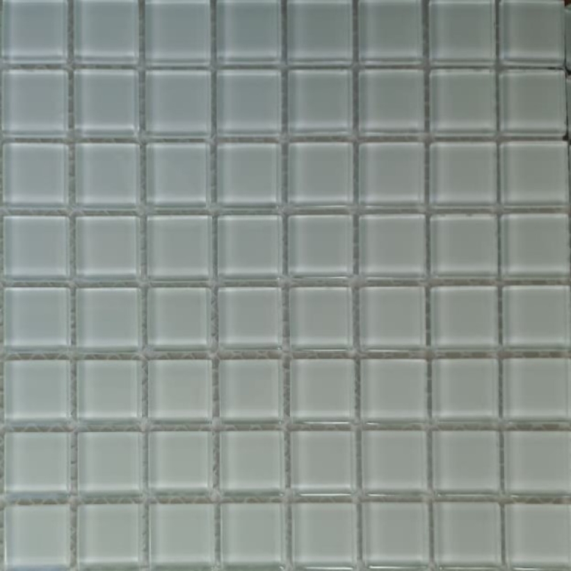 Pastilha cristal 2,3x2,3 branco gelo BR67 c/ 144 pastilhas