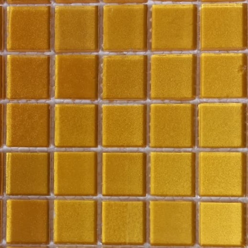 Pastilha cristal 2,3x2,3 dourada CTD23 c/ 48 pastilhas