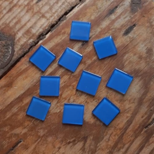 Pastilha cristal 2,3x2,3cm., azul royal, cód. PC14, pcte. 550 g (aprox. 140 pastilhas)