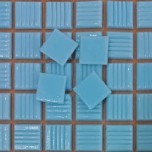 Pastilha de vidro 2x2 lisa azul claro A35N c/ 225 pastilhas