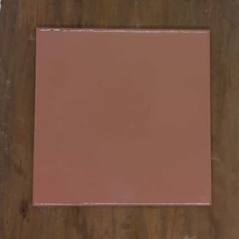 Azulejo Six, liso - 15,4x15,4 cm, esp. 6 mm - cor especial - cód.8067E - rosa empoeirado.