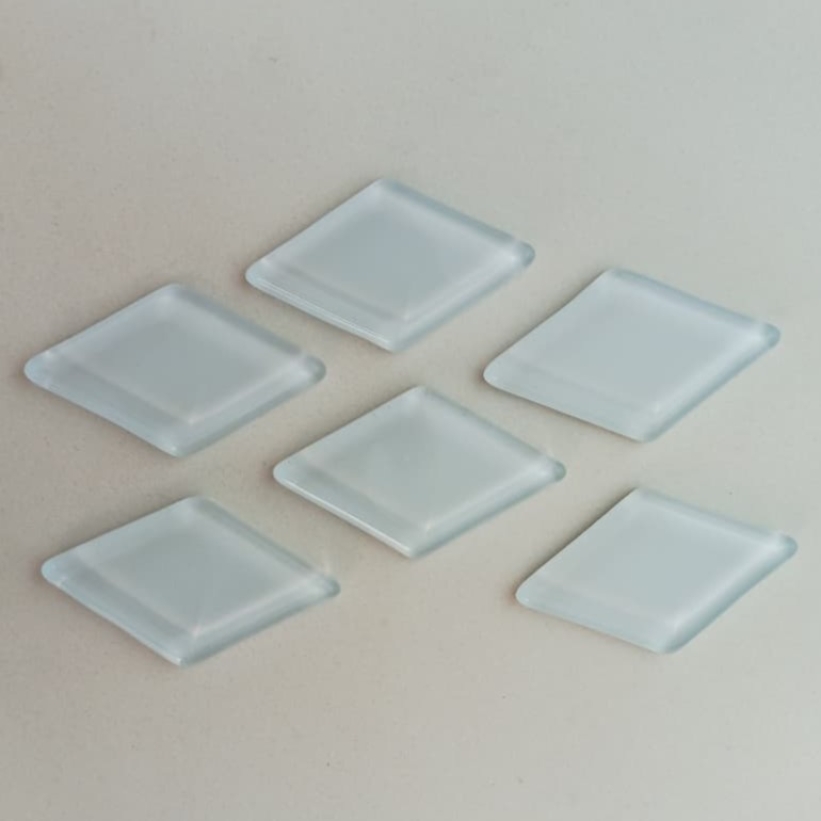 Pastilha cristal losango branca - PL900 - 3,0x5,0cm - com 90 pastilhas