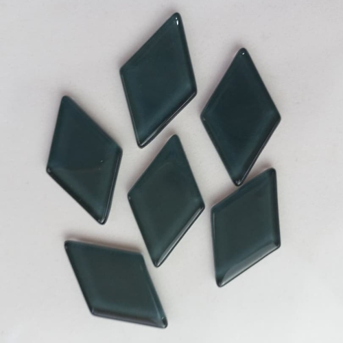 Pastilha cristal losango verde petróleo - PL280 - 3,0x5,0cm - com 90 pastilhas
