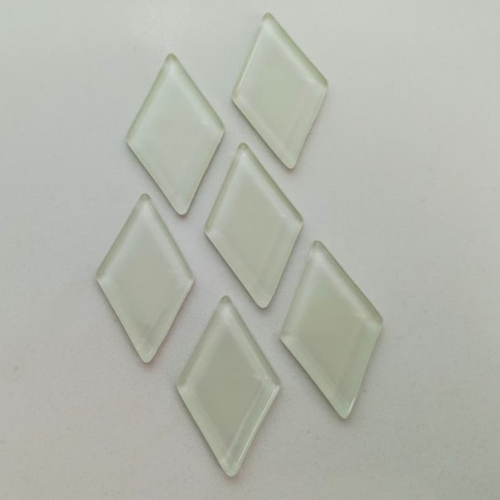 Pastilha cristal losango marfim - PL300 - 3,0x5,0cm - com 90 pastilhas