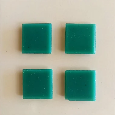 Pastilha de vidro 2x2 lisa verde C10 c/ 225 pastilhas