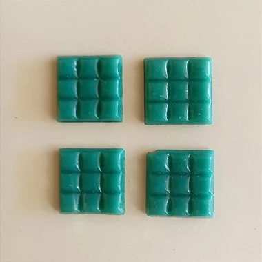 Pastilha de vidro 2x2 lisa verde C10 c/ 225 pastilhas